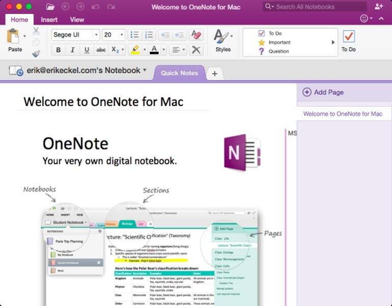 Onenote 2016 For Mac Download